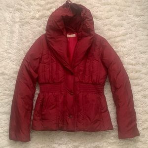 Y2K Red Corset Puffer Coat